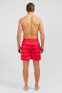 Discount hort De Bain A Rayure Rouge Homme Maillots De Bain