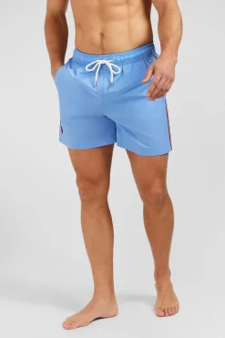 Clearance hort De Bain Uni Detai Bande Tricoore Homme Maillots De Bain