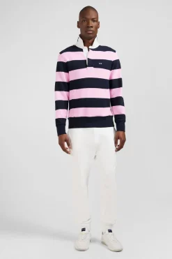 Clearance weat Beu Fonce A Rayure Et Co Poo Homme Sweats