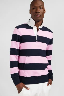 Clearance weat Beu Fonce A Rayure Et Co Poo Homme Sweats