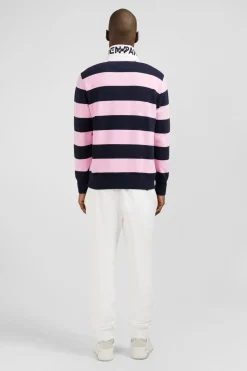 Clearance weat Beu Fonce A Rayure Et Co Poo Homme Sweats