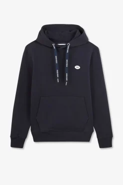 Sale weat Beu Fonce Uni A Capuche Homme Sweats