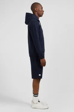 Sale weat Beu Fonce Uni A Capuche Homme Sweats