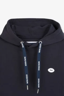 Sale weat Beu Fonce Uni A Capuche Homme Sweats
