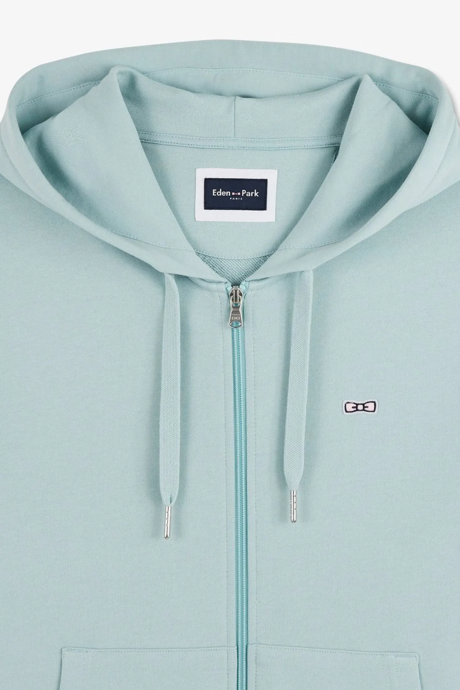 Discount weathirt A Capuche En oeton Vert Ebee Noeud Papion Homme Sweats