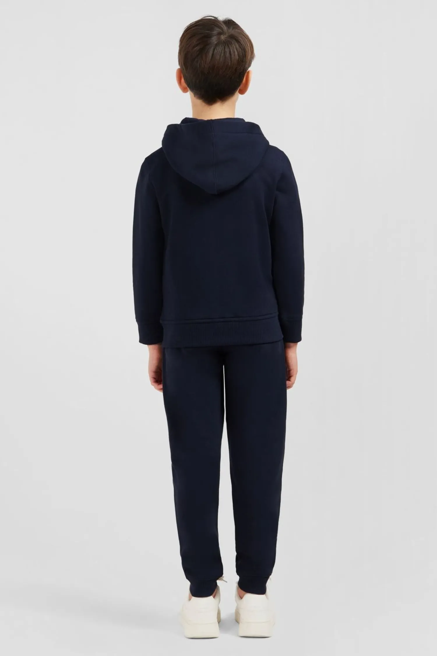 Sale Sweatshirt A Capuche Zippe Marine En Molleton Coton Enfant Enfant