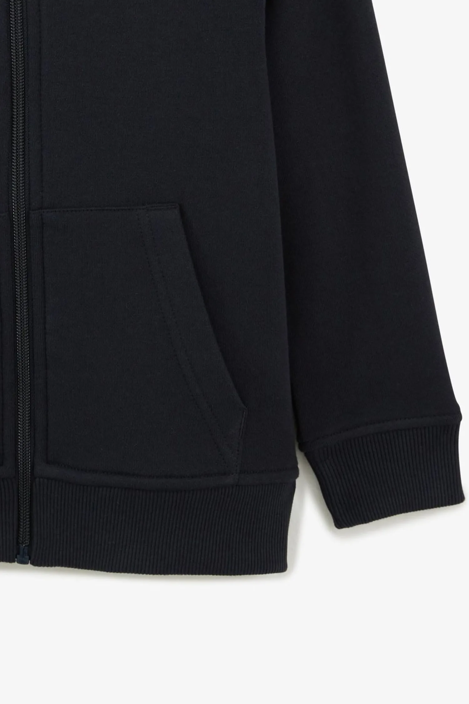 Sale Sweatshirt A Capuche Zippe Marine En Molleton Coton Enfant Enfant