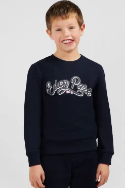 Clearance Sweatshirt Col Rond Serigraphie En Molleton Coton Enfant Enfant