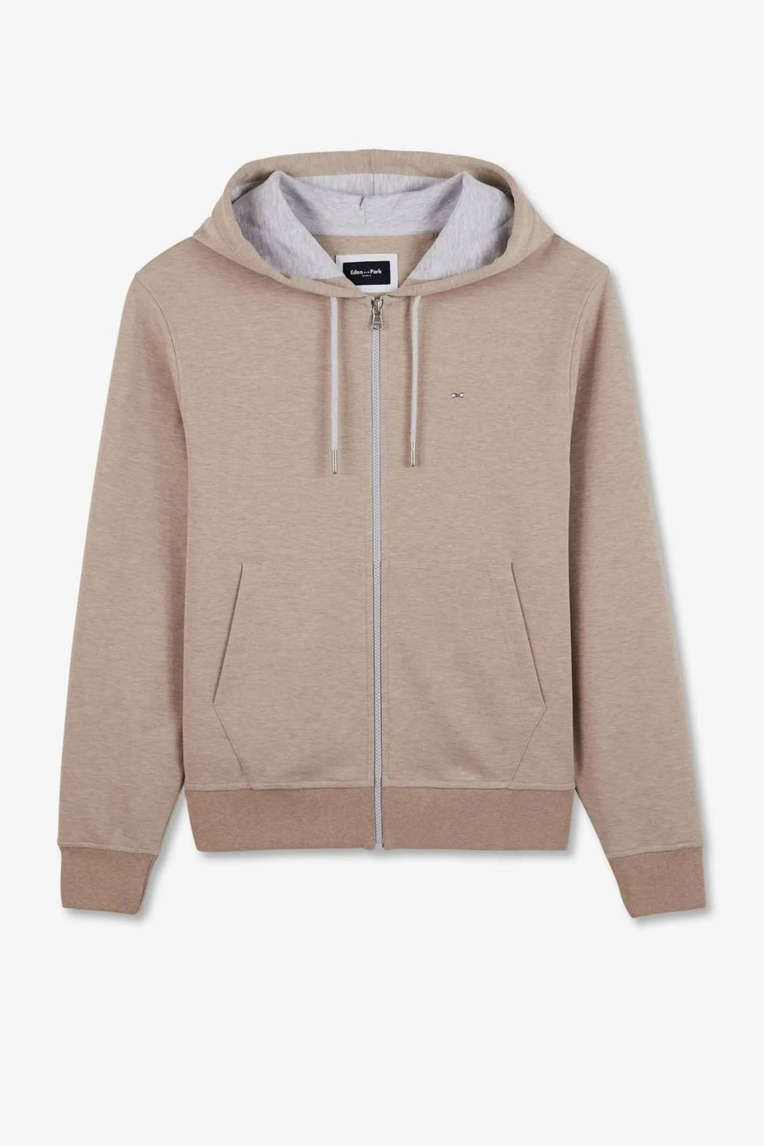 Sale weat Zippe A Capuche Beige Homme Sweats