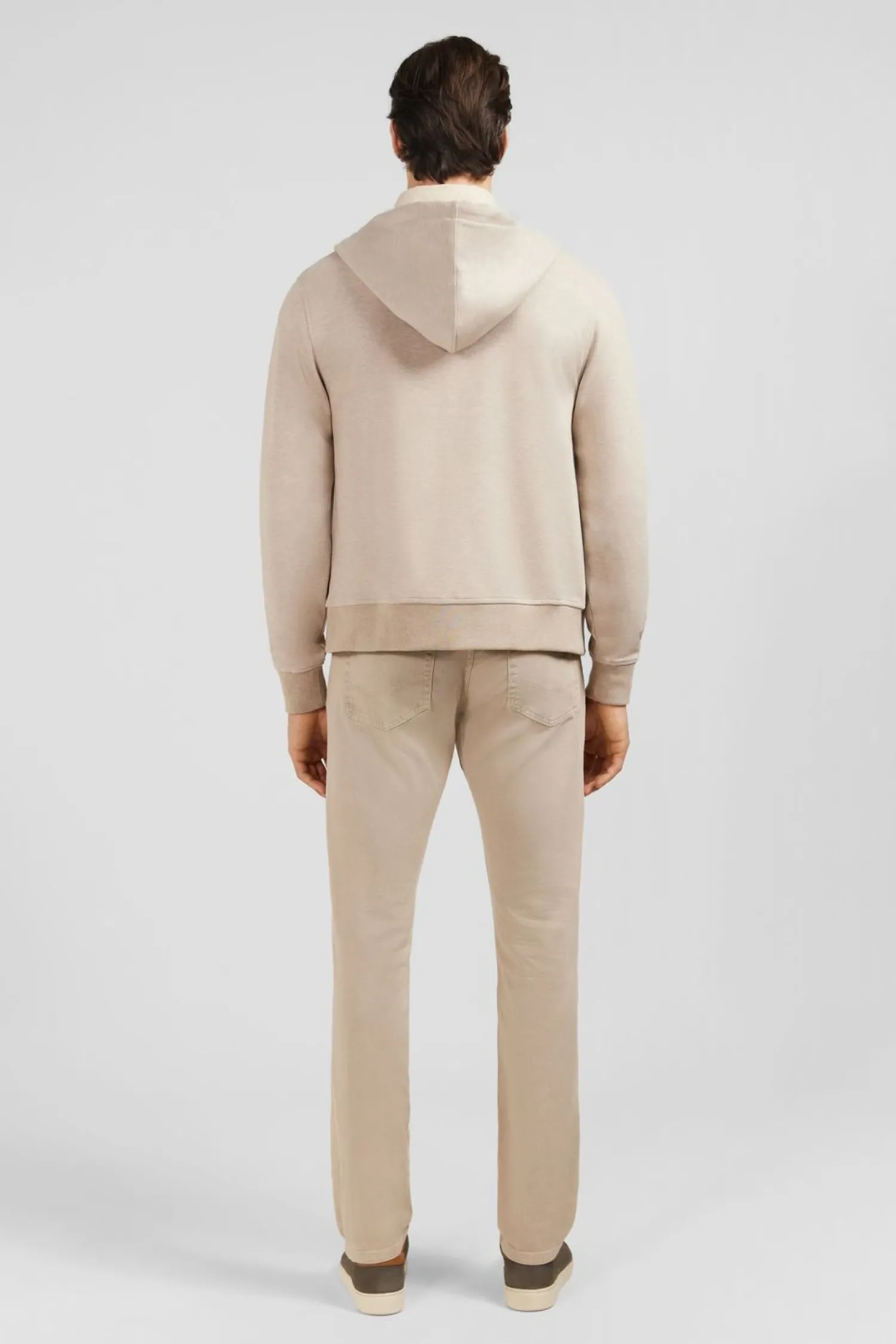 Sale weat Zippe A Capuche Beige Homme Sweats