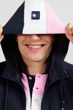 Online weat Zippe Beu Fonce A Capuche Tricoore Homme Sweats
