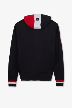 Clearance weat Zippe Beu Fonce A Capuche Tricoore Homme Sweats