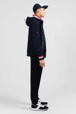 Clearance weat Zippe Beu Fonce A Capuche Tricoore Homme Sweats