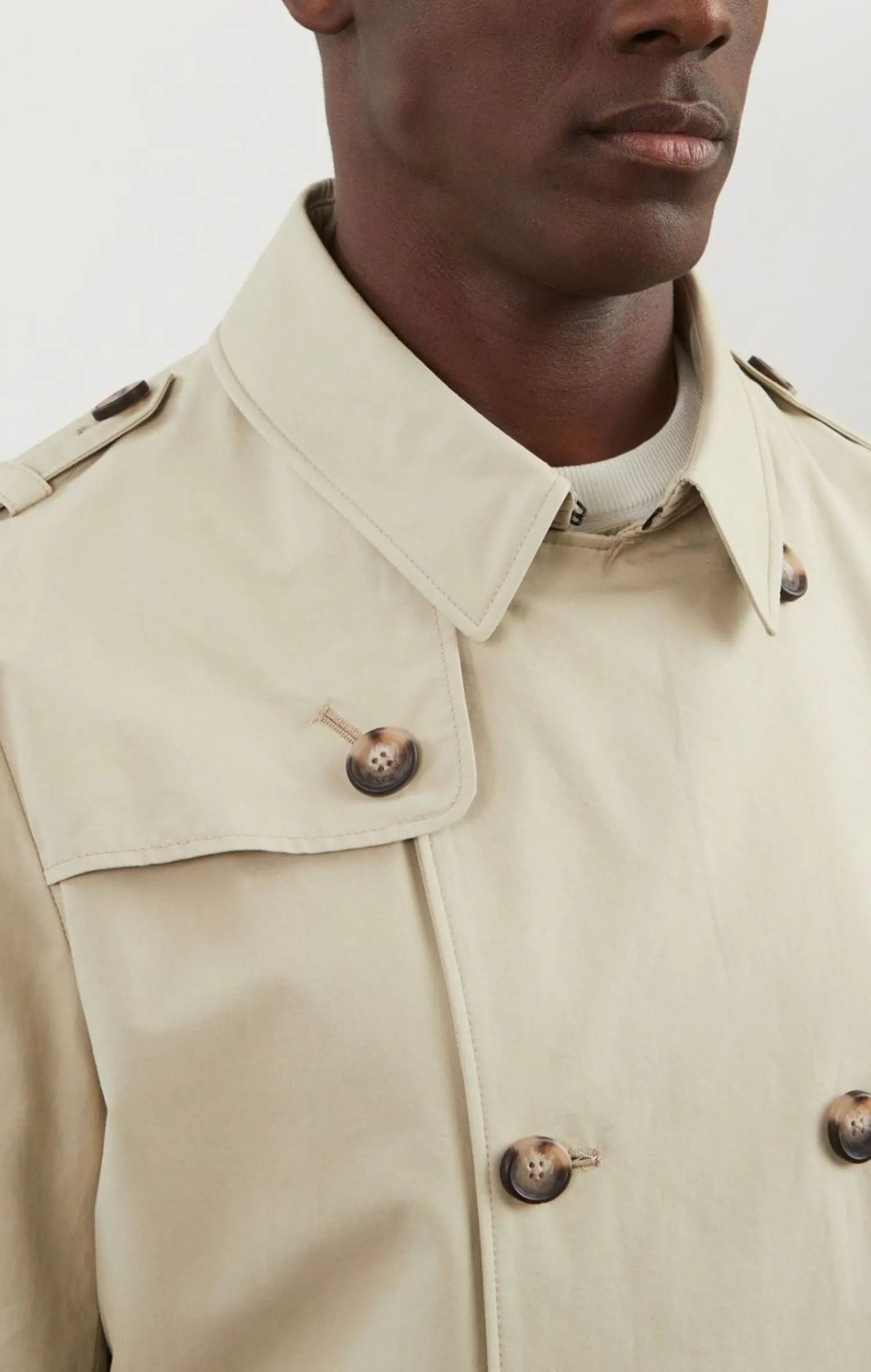 Trench Coat Deperant Beige Homme Manteaux Et Vestes