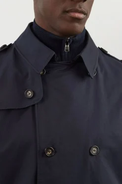 Clearance Trench Coat Deperant Beu arine Homme Manteaux Et Vestes