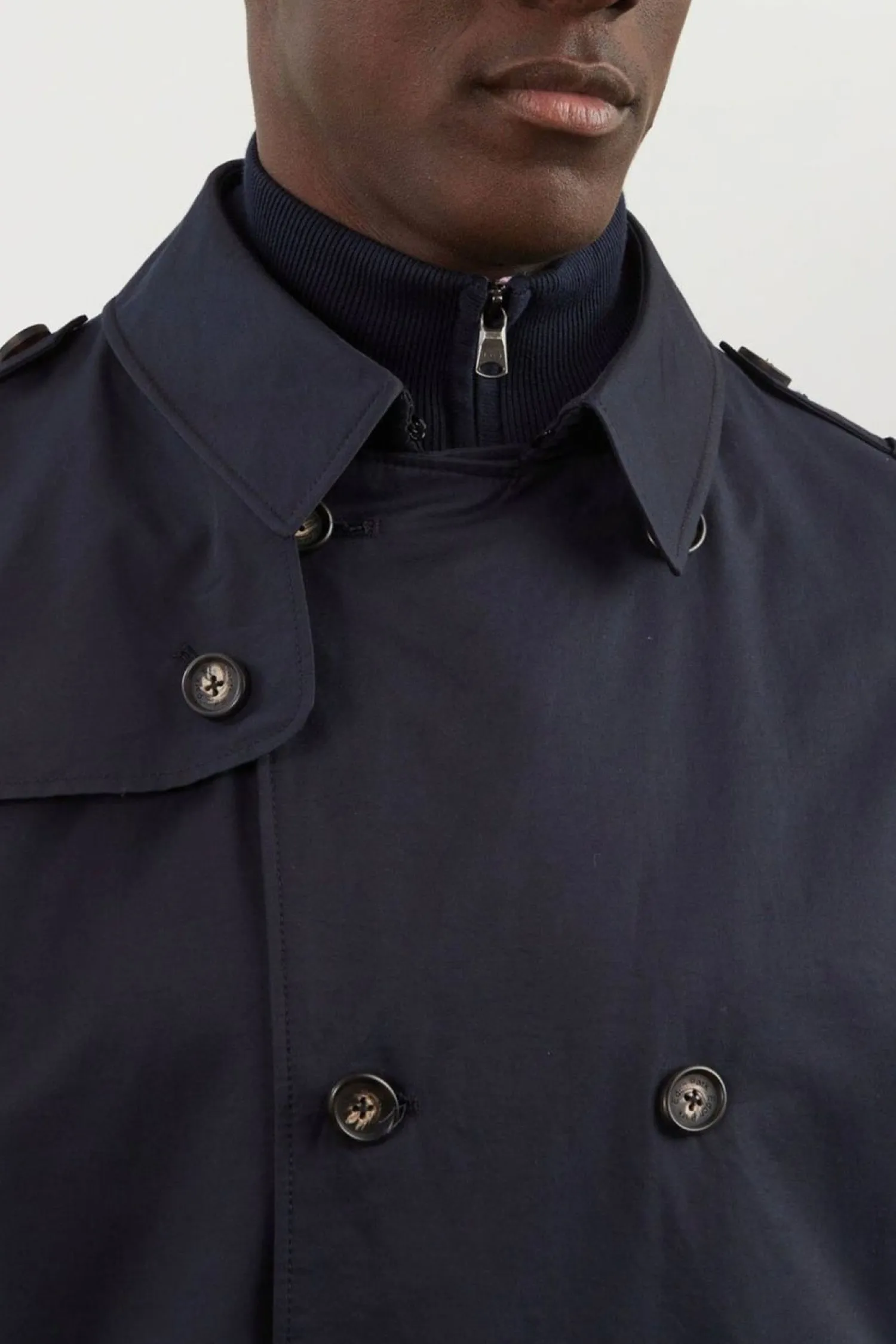 Clearance Trench Coat Deperant Beu arine Homme Manteaux Et Vestes