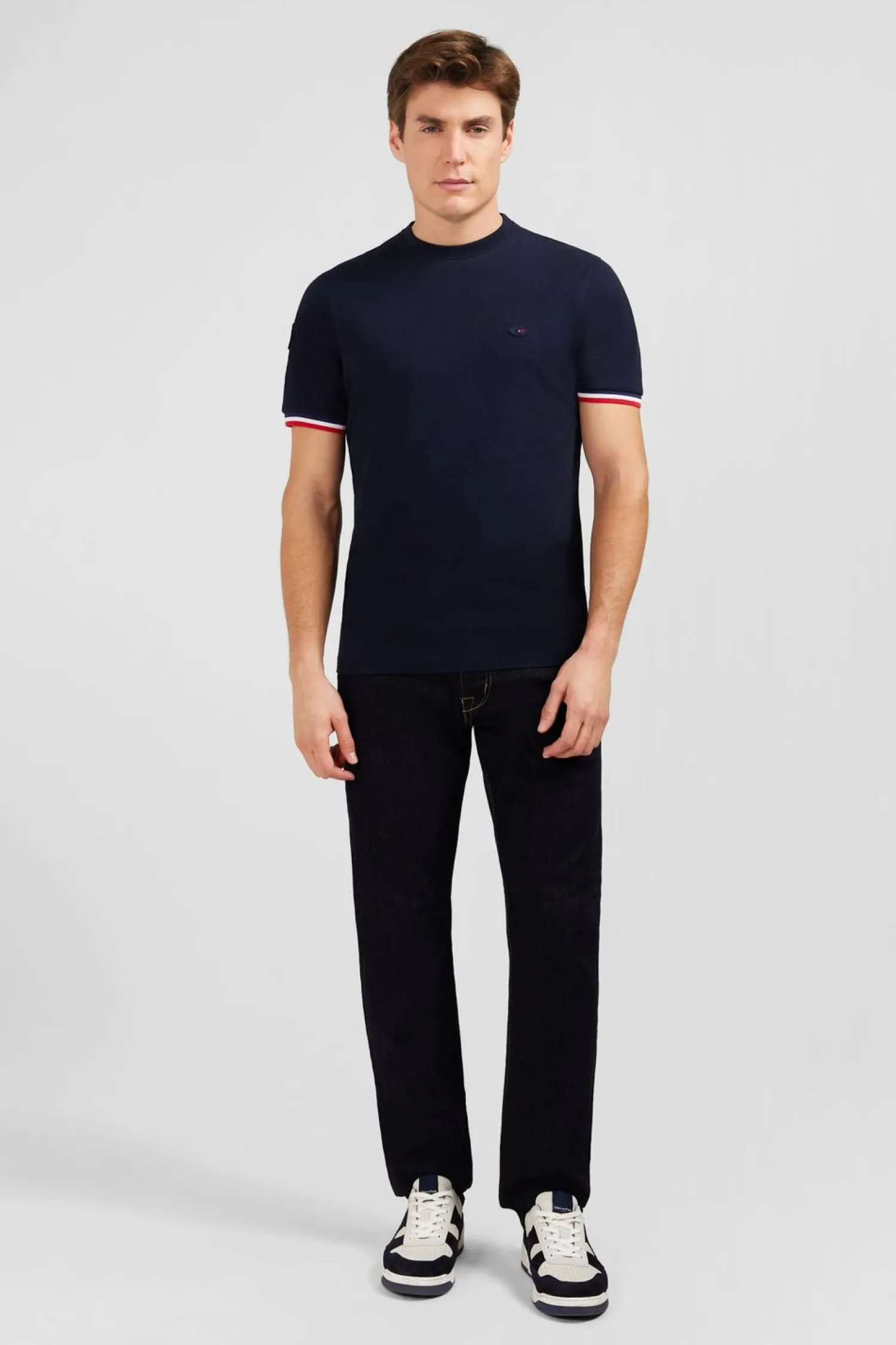 Clearance T-hirt A anche Courte Beu arine Homme T-Shirts