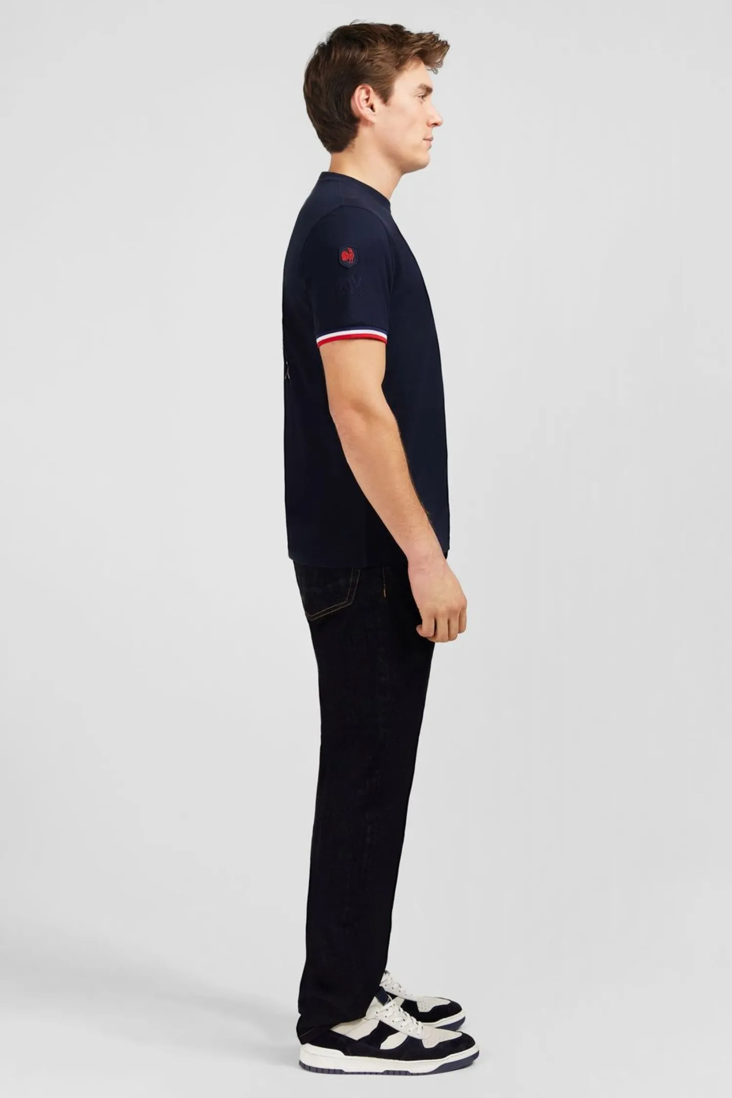 Clearance T-hirt A anche Courte Beu arine Homme T-Shirts