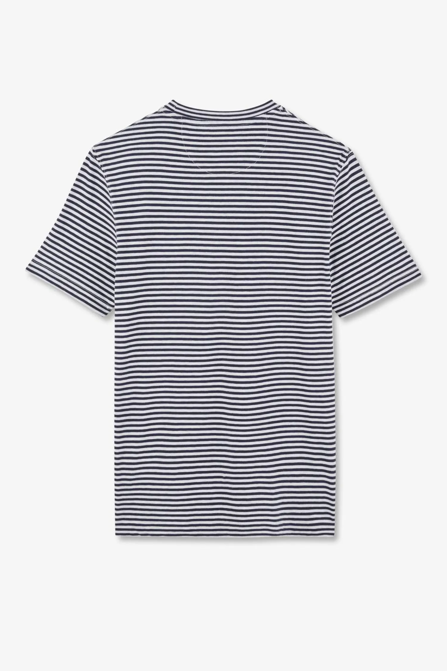 T-hirt A anche Courte Raye Beu Fonce Homme T-Shirts