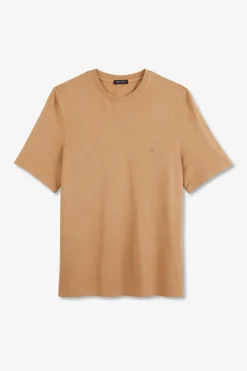 Online T-hirt Beige Uni A anche Courte Femme T-Shirts