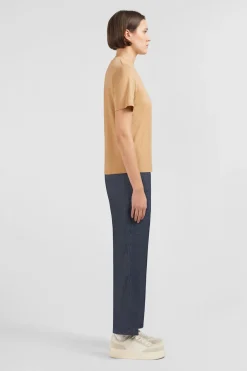 Online T-hirt Beige Uni A anche Courte Femme T-Shirts