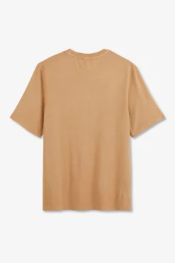 Online T-hirt Beige Uni A anche Courte Femme T-Shirts
