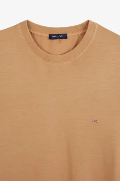 Online T-hirt Beige Uni A anche Courte Femme T-Shirts