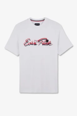 Sale T-hirt Banc A Doube Incription Homme T-Shirts