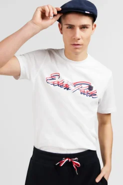 Sale T-hirt Banc A Doube Incription Homme T-Shirts