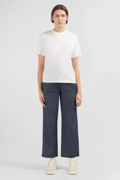 New T-hirt Banc Uni A anche Courte Femme T-Shirts