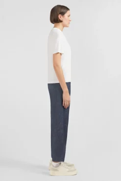 New T-hirt Banc Uni A anche Courte Femme T-Shirts