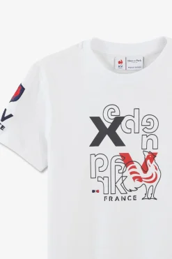 Discount T-Shirt Blanc Xv De France En Jersey Coton Enfant Enfant