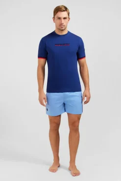 Discount T-hirt Beu Fonce A Broderie Bicoore Homme T-Shirts
