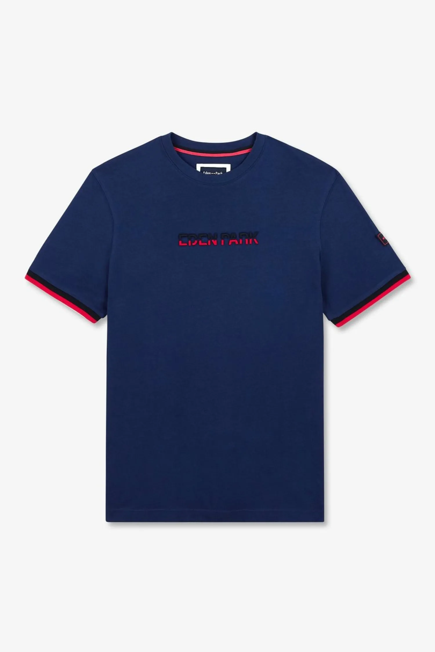 Discount T-hirt Beu Fonce A Broderie Bicoore Homme T-Shirts