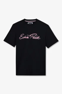 New T-hirt Beu Fonce A Doube Incription Homme T-Shirts
