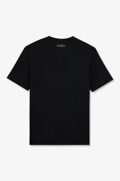 New T-hirt Beu Fonce A Doube Incription Homme T-Shirts