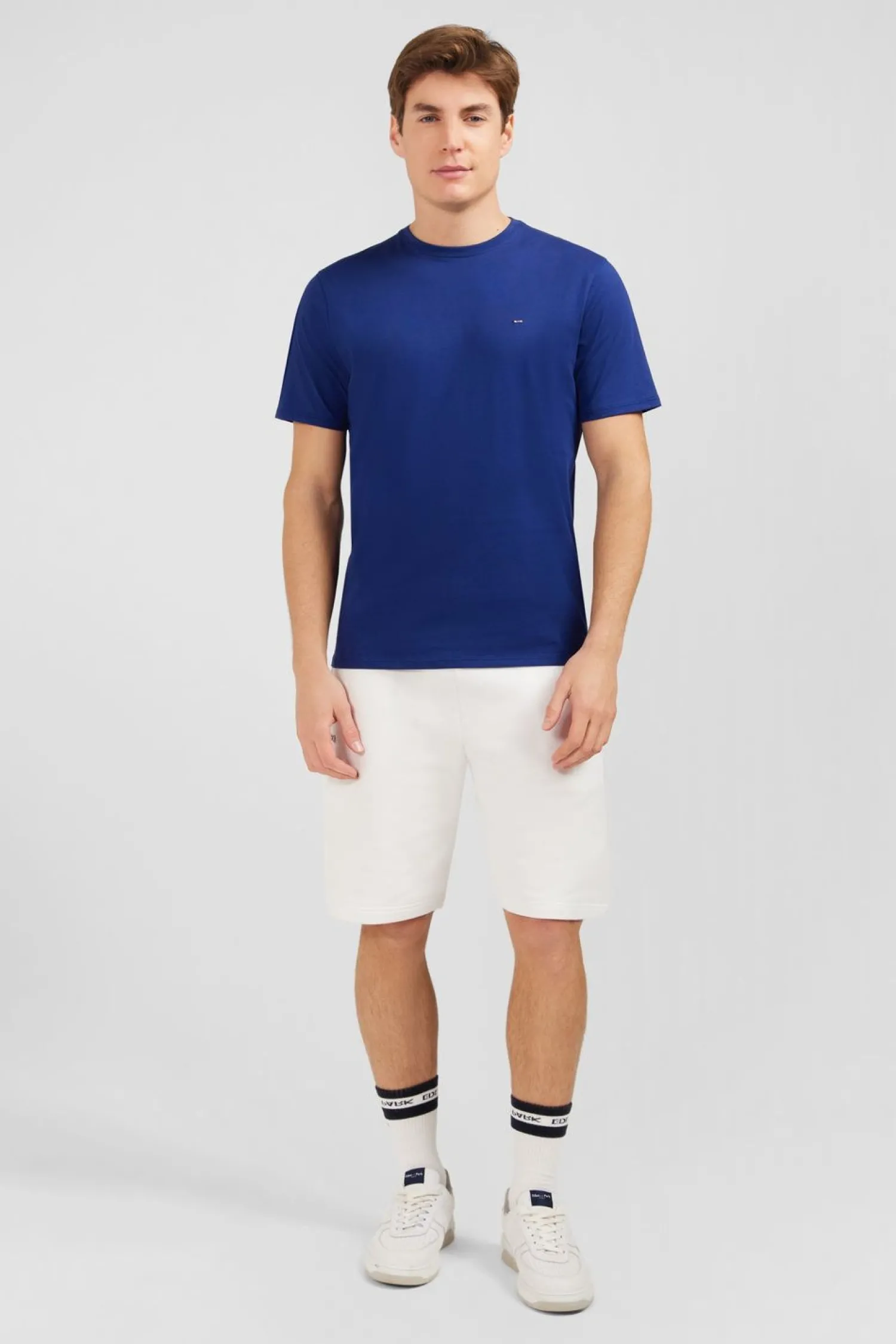 New T-hirt Beu Fonce A anche Courte Homme T-Shirts