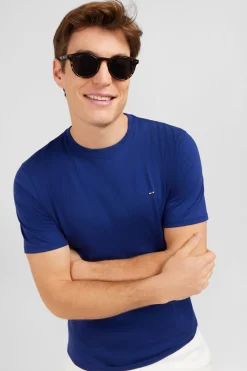 New T-hirt Beu Fonce A anche Courte Homme T-Shirts