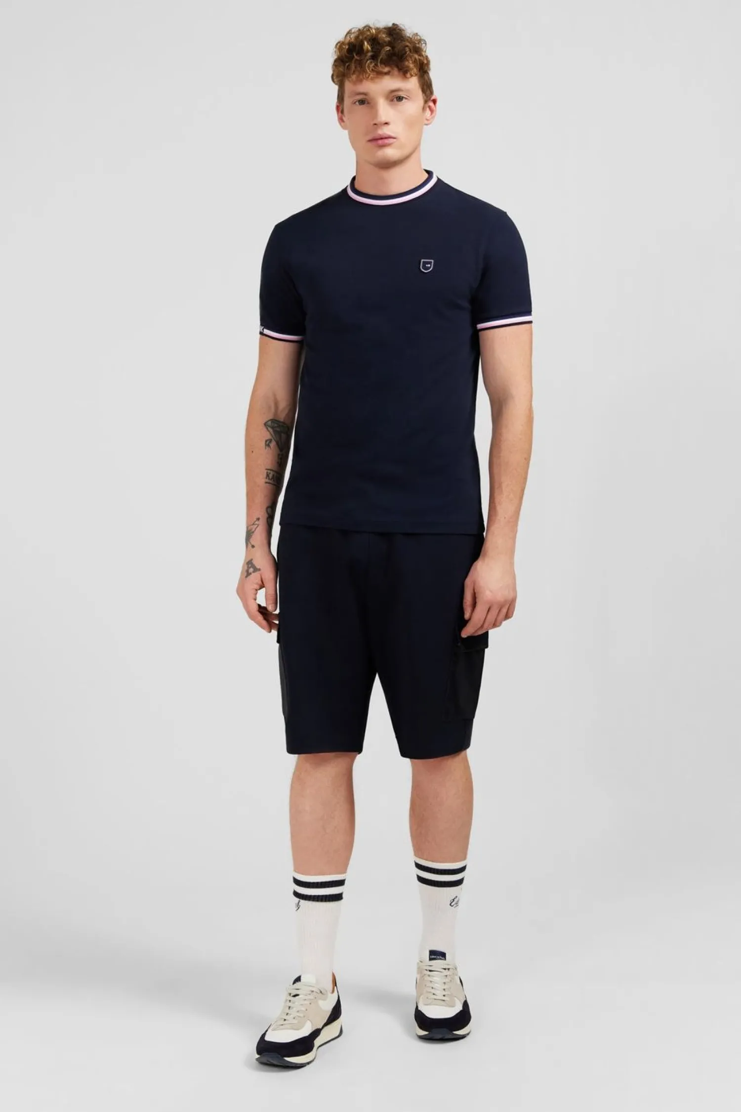 Sale T-hirt Beu arine A anche Courte Homme T-Shirts