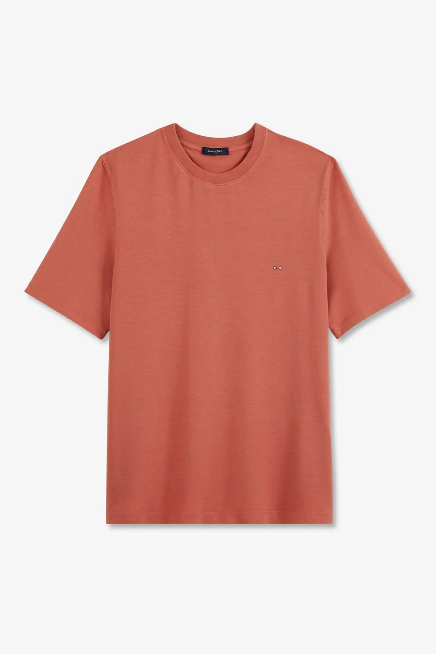 Hot T-hirt Brique Uni A anche Courte Femme T-Shirts