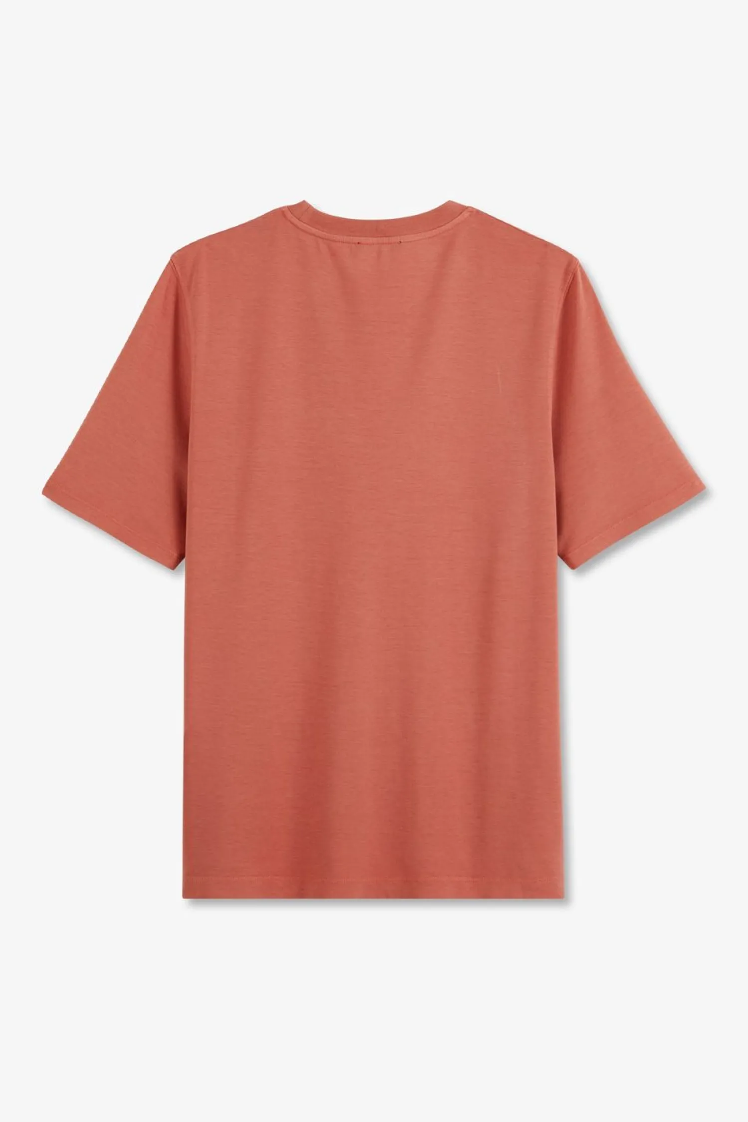 Hot T-hirt Brique Uni A anche Courte Femme T-Shirts