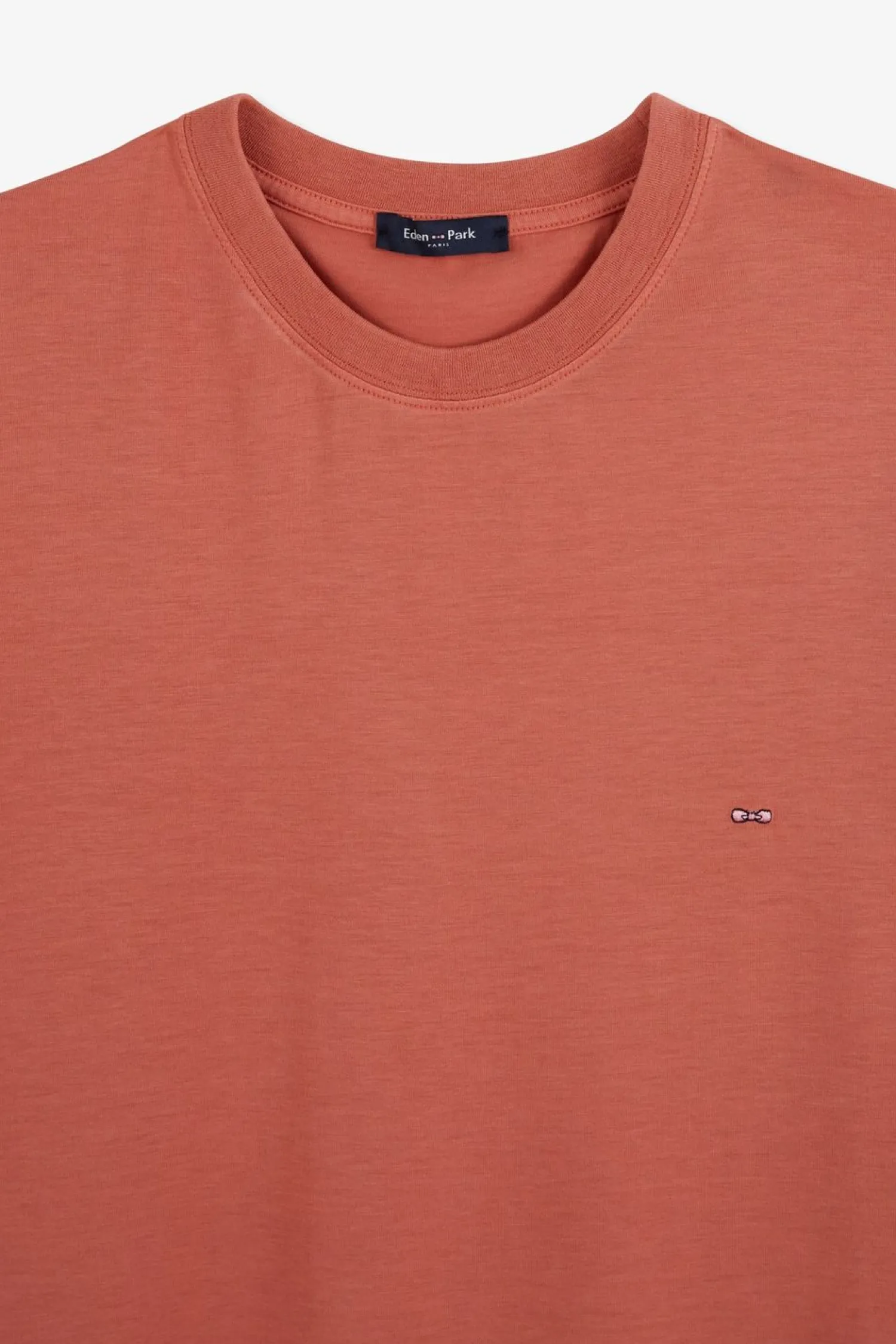 Hot T-hirt Brique Uni A anche Courte Femme T-Shirts