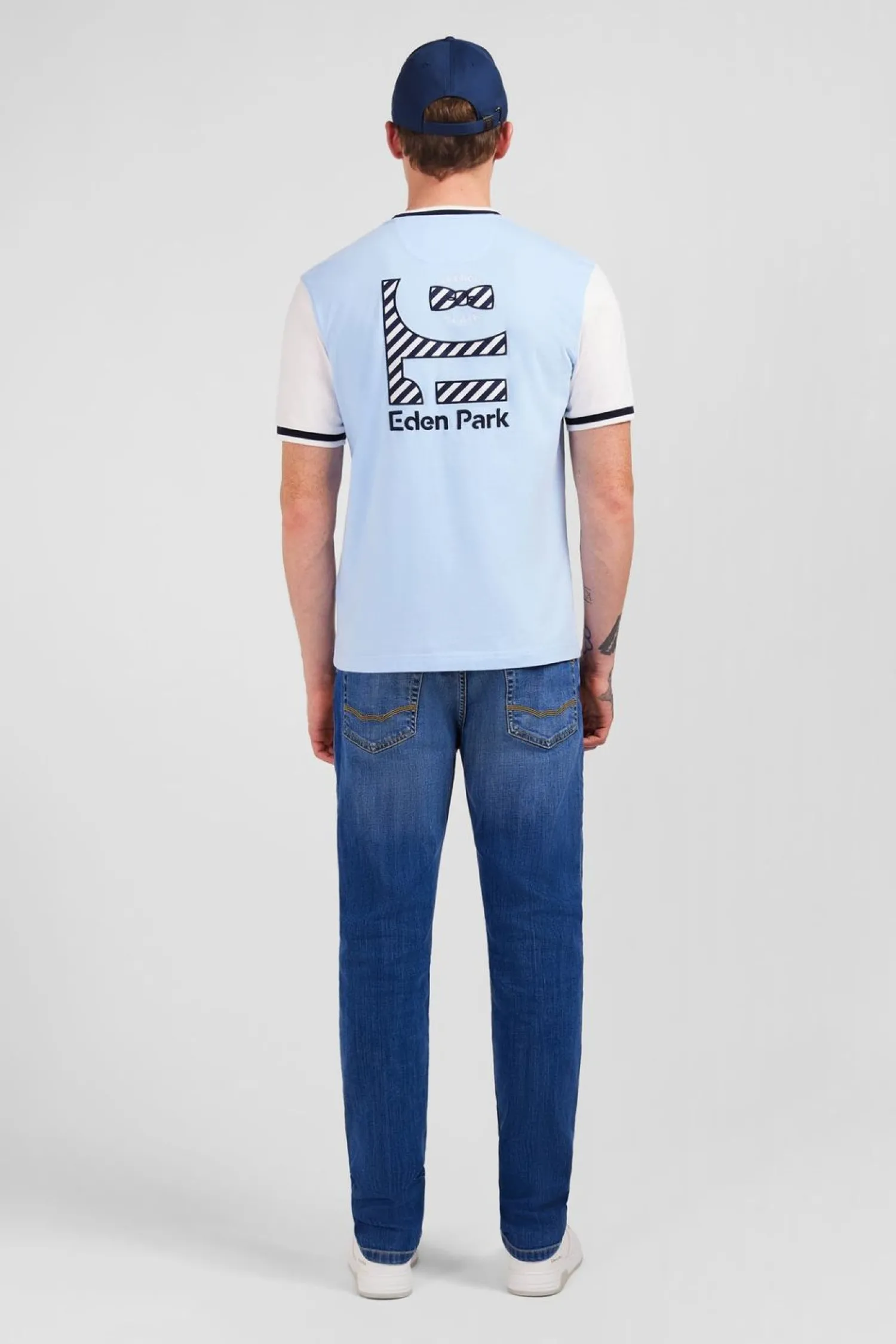 Sale T-hirt Coorbock Beu arine A Incription French Fair Homme T-Shirts