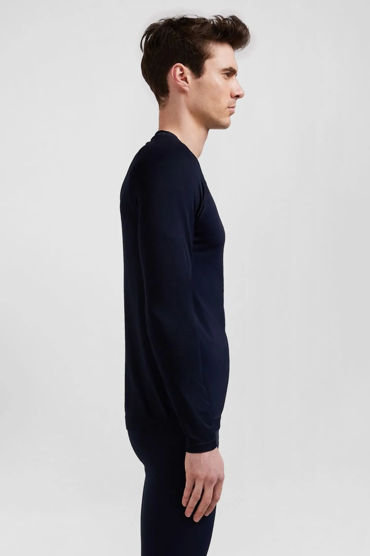 Discount T-hirt De port anche ongue A Detai Cerce Beu arine Homme T-Shirts