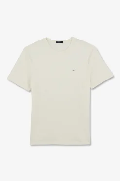 Clearance T-hirt Ecru En Coton Fae Homme T-Shirts