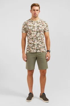 T-hirt Ecru En Coton Pique Iprie Feuri Homme T-Shirts
