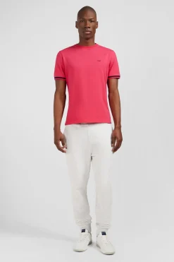 Clearance T-hirt Fuchia Brode Homme T-Shirts