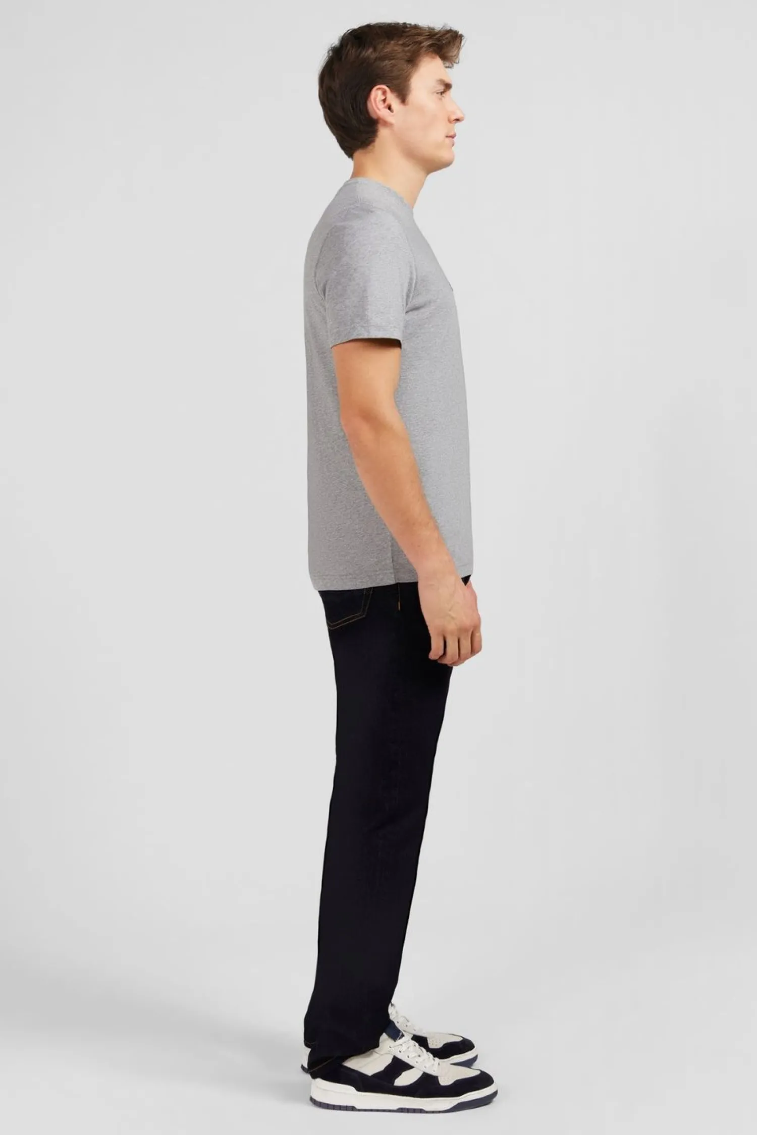 T-hirt Gri Cair A Broderie Homme T-Shirts