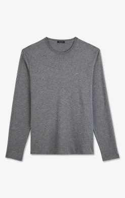 Online T-hirt Gri Co Rond A anche ongue Homme T-Shirts