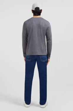 Online T-hirt Gri Co Rond A anche ongue Homme T-Shirts